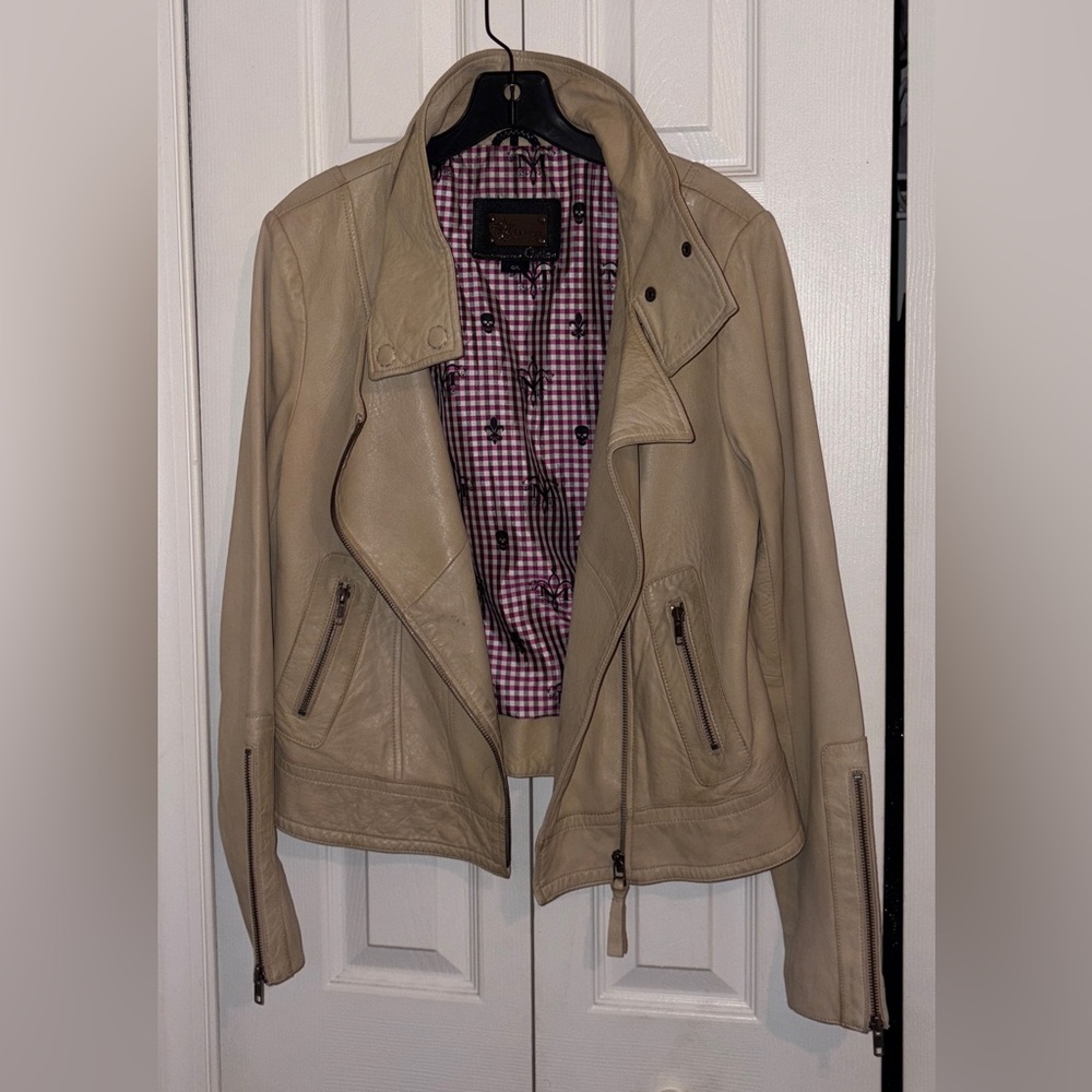 Mackage Tan Leather Jacket